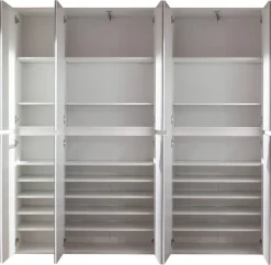 Garderobenschrank Mirror weiß B/H/T: ca. 185x191x34 cm