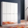 Garderobenschrank Mirror weiß B/H/T: ca. 148x191x34 cm