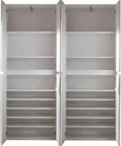 Garderobenschrank Mirror weiß B/H/T: ca. 148x191x34 cm