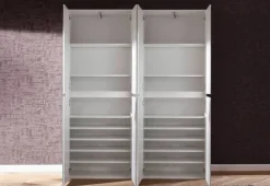 Garderobenschrank Mirror weiß B/H/T: ca. 148x191x34 cm