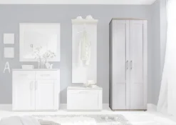 Garderobenschrank Romance Eiche San-Remo Nachbildung Sibiu Lärche Nachbildung B/H/T: ca. 76x201x39 cm