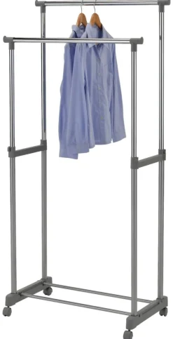 Garderobenwagen Chrom Stahl B/H/L: ca. 43x92x79,5 cm