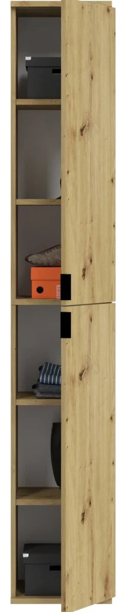 Garderobe PROJEKT Eiche Artisan Nachbildung Spiegel B/H/T: ca. 121x193x34 cm