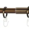 Gardinenstange bronze Aluminium ausziehbar von ca. 120 bis 210 cm 1.0 Läufe