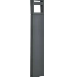 Gartenlampe mit LED dunkelgrau Aluminium Glas Gummi B/H/L: ca. 5x90x16 cm