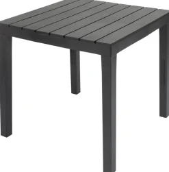 Gartentisch Bali anthrazit Kunststoff B/H/L: ca. 78x72x78 cm
