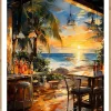 Gerahmtes Bild Meer B/H: ca. 70x50 cm