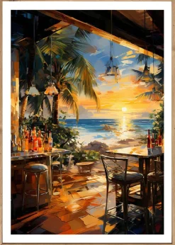Gerahmtes Bild Meer B/H: ca. 70x50 cm