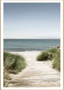 Gerahmtes Bild Strand B/H: ca. 70x50 cm
