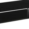 Glascouchtisch Dallas schwarz lackiert B/H/T: ca. 110x43x60 cm