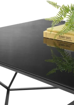 Glascouchtisch Senta schwarz B/H/T: ca. 80x45x80 cm