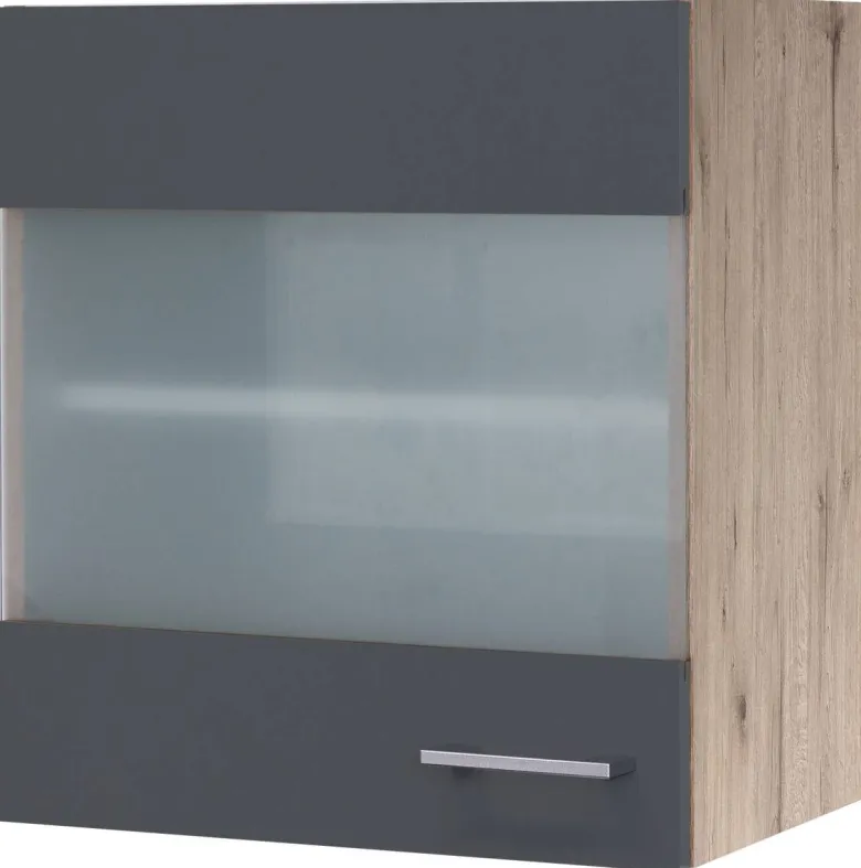 Glashängeschrank Morena grau matt B/H: ca. 50x54,8 cm