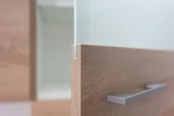 Glashängeschrank Samoa weiß Eiche Nachbildung B/H/T: ca. 50x54,8x32 cm