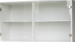 Glashängeschrank weiß matt B/H/T: ca. 100x53x35 cm
