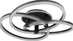 GLOBO Deckenleuchte Opal anthrazit Metall Aluminium H/D: ca. 25x78 cm 1 Brennstellen