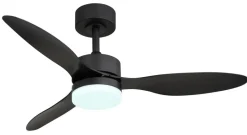 GLOBO Deckenventilator mattschwarz Opal H/D: ca. 40,5x106 cm max. 20 W