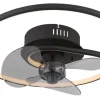 GLOBO Deckenventilator Opal schwarz H/D: ca. 13,9x45 cm max. 30 W