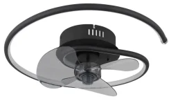 GLOBO Deckenventilator Opal schwarz H/D: ca. 13,9x45 cm max. 30 W