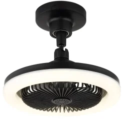 GLOBO Deckenventilator Opal mattschwarz H/D: ca. 21,7x25,8 cm max. 20 W
