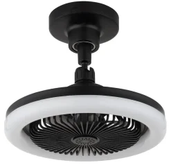 GLOBO Deckenventilator Opal mattschwarz H/D: ca. 21,7x25,8 cm max. 20 W