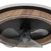 GLOBO Deckenventilator Opal schwarz dunkelbraun H/D: ca. 13,5x50 cm max. 32 W