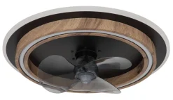 GLOBO Deckenventilator Opal schwarz dunkelbraun H/D: ca. 13,5x50 cm max. 32 W