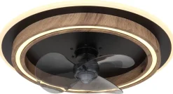 GLOBO Deckenventilator Opal schwarz dunkelbraun H/D: ca. 13,5x50 cm max. 32 W