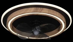 GLOBO Deckenventilator Opal schwarz dunkelbraun H/D: ca. 13,5x50 cm max. 32 W