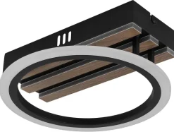 GLOBO Deckenventilator schwarz Kunststoff Metall B/H/L: ca. 30x12x30 cm