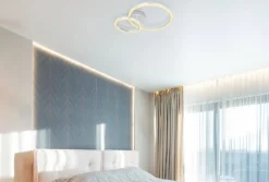 GLOBO LED-Deckenleuchte Alu Opal Acryl Aluminium B/H/L: ca. 30x7,5x42 cm 1 Brennstellen