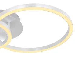 GLOBO LED-Deckenleuchte Alu Opal Acryl Aluminium B/H/L: ca. 30x7,5x42 cm 1 Brennstellen