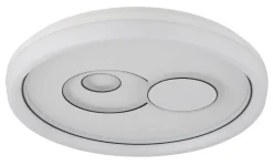 GLOBO LED-Deckenleuchte weiß silber Metall Kunststoff B/D: ca. 7x48 cm