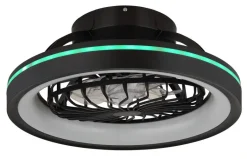 GLOBO LED-Deckenventilator DEANNE 3665 Opal schwarz H/D: ca. 20x48 cm max. 40 W