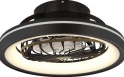 GLOBO LED-Deckenventilator DEANNE 3665 Opal schwarz H/D: ca. 20x48 cm max. 40 W