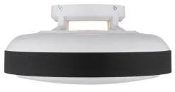 GLOBO LED-Deckenventilator mattschwarz weiß Opal Kunststoff Acryl H/D: ca. 20x45 cm 1 Brennstellen
