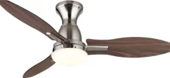 GLOBO LED-Deckenventilator nickel Opal H/D: ca. 32,5x107 cm max. 22 W