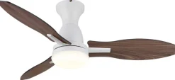 GLOBO LED-Deckenventilator Opal weiß H/D: ca. 32,5x107 cm max. 22 W