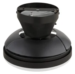 GLOBO LED-Deckenventilator schwarz Rauch transparent H/D: ca. 15,5x38 cm max. 15 W