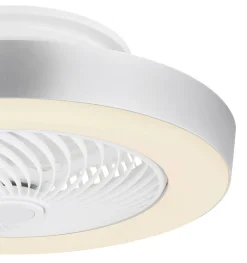 GLOBO LED-Deckenventilator weiß grau Metall Kunststoff H/D: ca. 20,6x54,8 cm 1 Brennstellen