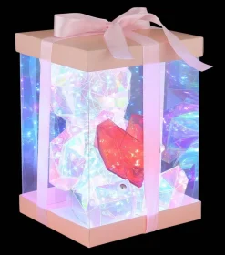 Globo LED-Dekoleuchte transparent B/H/L: ca. 13x17x14 cm