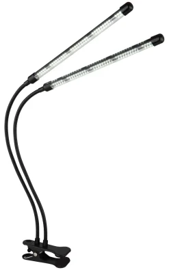 GLOBO LED-Klemmstrahler mattschwarz transparent Metall Kunststoff B/H/T: ca. 45x47x41 cm 1 Brennstellen