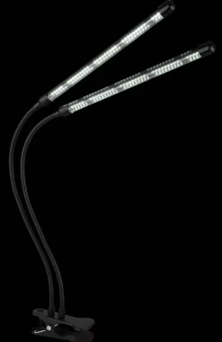 GLOBO LED-Klemmstrahler mattschwarz transparent Metall Kunststoff B/H/T: ca. 45x47x41 cm 1 Brennstellen