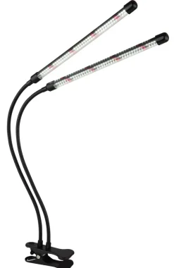 GLOBO LED-Klemmstrahler mattschwarz transparent Metall Kunststoff B/H/T: ca. 45x47x41 cm 1 Brennstellen