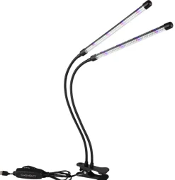 GLOBO LED-Klemmstrahler mattschwarz transparent Metall Kunststoff B/H/T: ca. 45x47x41 cm 1 Brennstellen