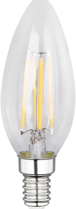 GLOBO LED-Leuchtmittel Kerzenlampe Filamentlampe 10583-2K 2er Pack E14