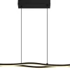 GLOBO LED-Pendelleuchte Boyd schwarz Opal Kunststoff Alu B/H/T: ca. 110,4x6x120 cm