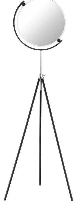 GLOBO LED-Stehlampe schwarz Metall Aluminium H/T: ca. 168x67,6 cm 1 Brennstellen