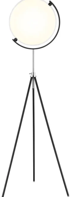 GLOBO LED-Stehlampe schwarz Metall Aluminium H/T: ca. 168x67,6 cm 1 Brennstellen