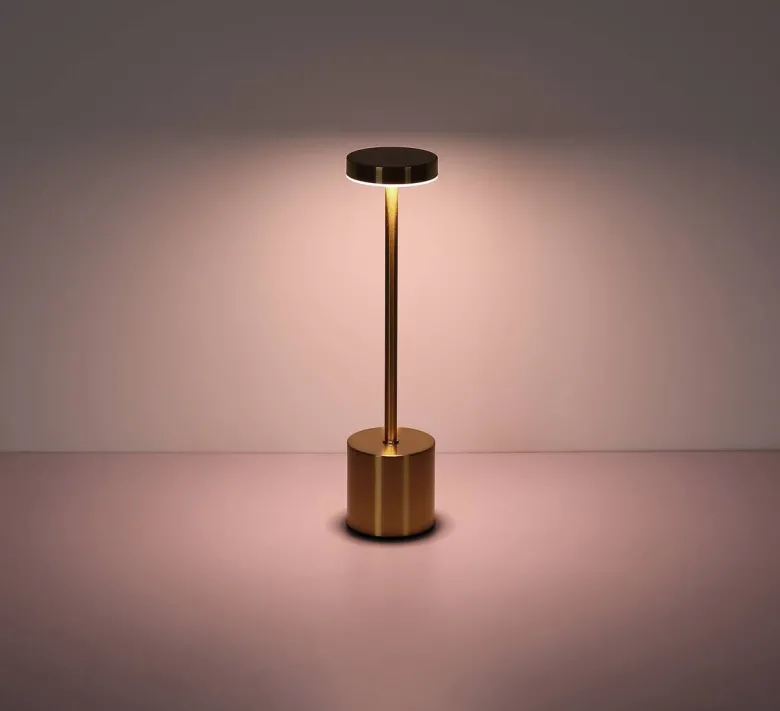 GLOBO LED-Tischleuchte Anru gold H/D: ca. 34x8 cm