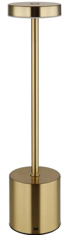 GLOBO LED-Tischleuchte Anru gold H/D: ca. 34x8 cm